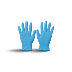 nitrile examination powder free sky blue